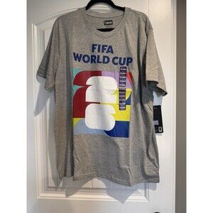 FIFA World Cup 2026 T Shirt XXL Canada Mexico USA Official Licensed NWT Gray
